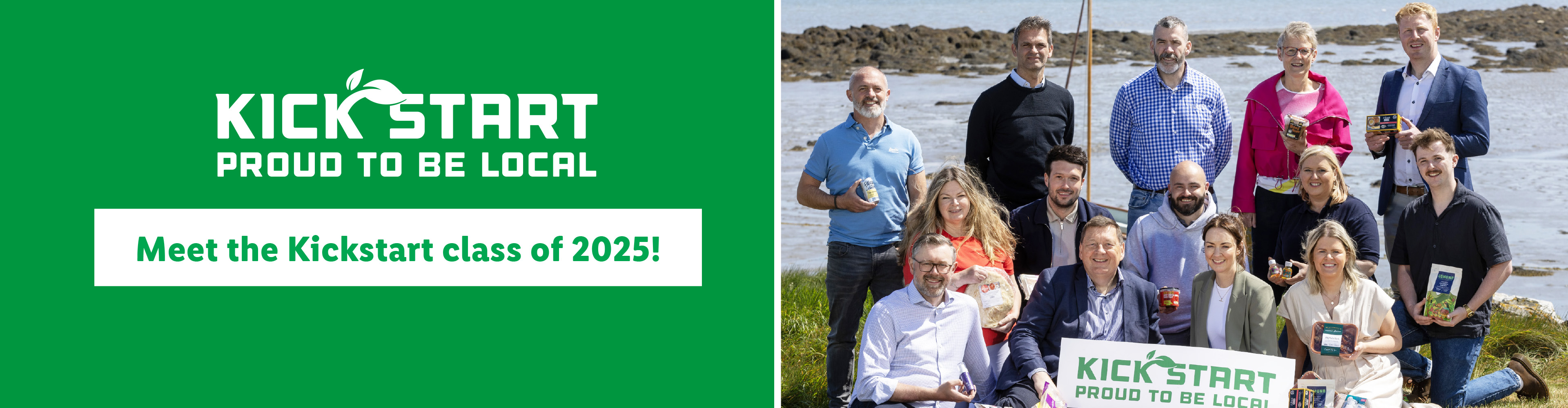 Kickstart's 2025 class proudly showcases local food products by the seaside.